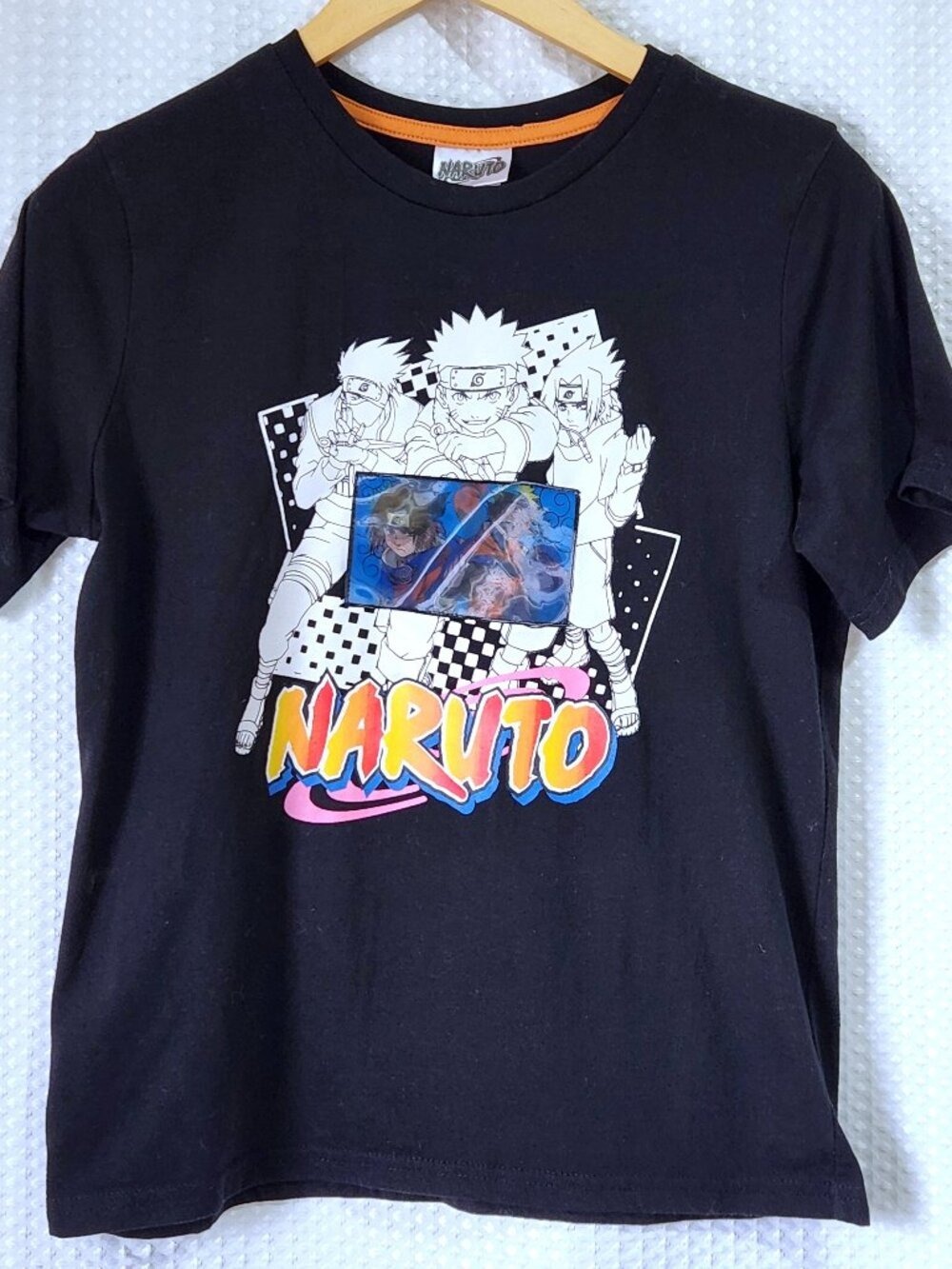 Anime Naruto TShirt Holographic Lenticular Image Changing Graphic Tee Youth XL